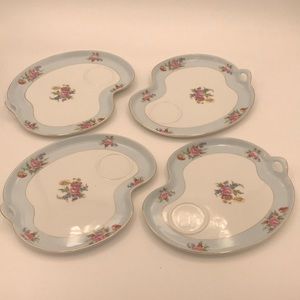Set of 4 Vintage (1930s)‎ Noritake Snack Plates